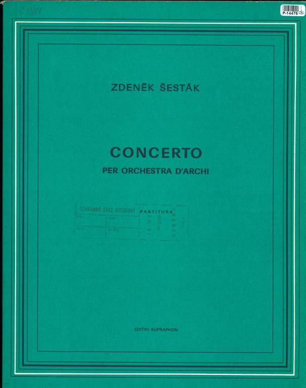 Concerto per orchestra d´archi