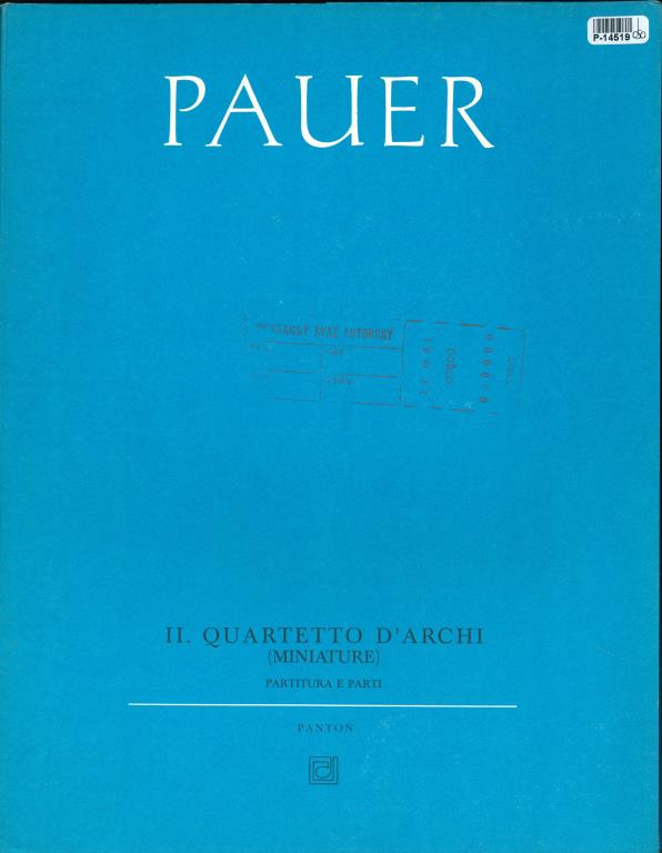 II. Quartetto d´archi