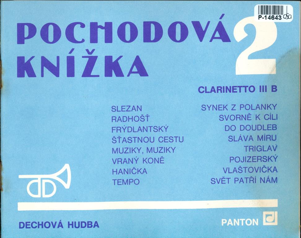 Pochodová knížka 2 - Clarinetto lll B