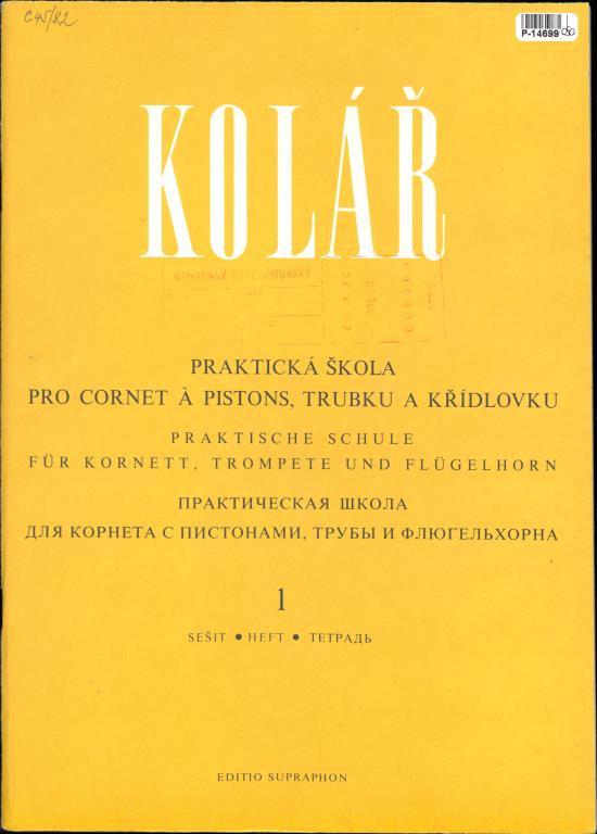 Praktická škola pro cornet a pistons, trubku a křídlovku