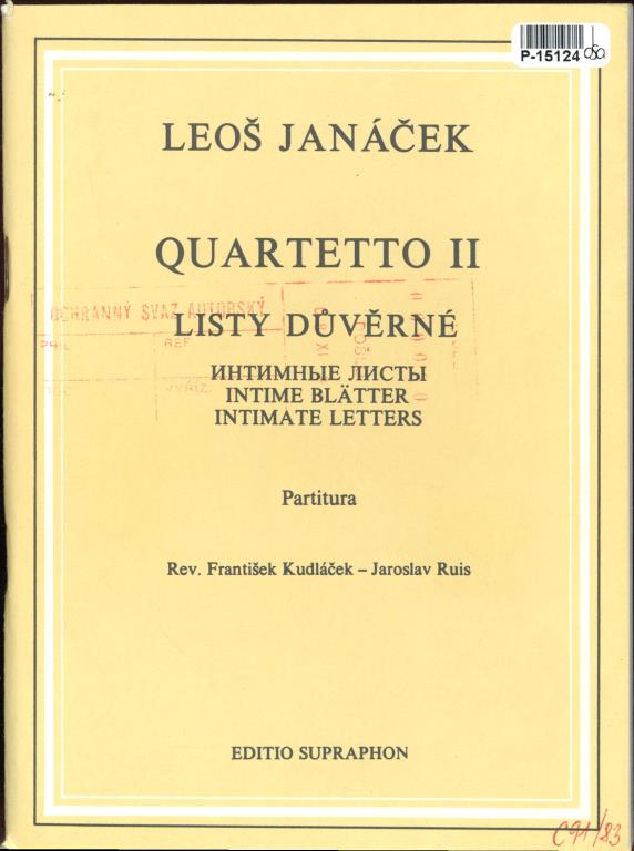 Quartetto II - Listy důvěrné