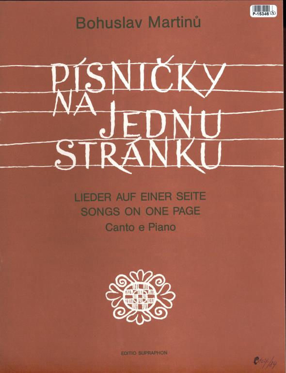 Písničky na jednu stránku