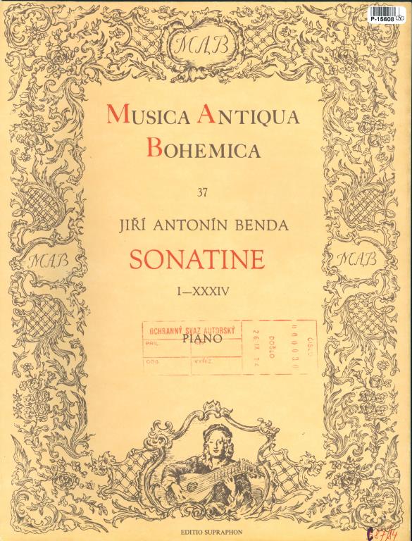 Musica Antiqua Bohemica 37 - Sonatine