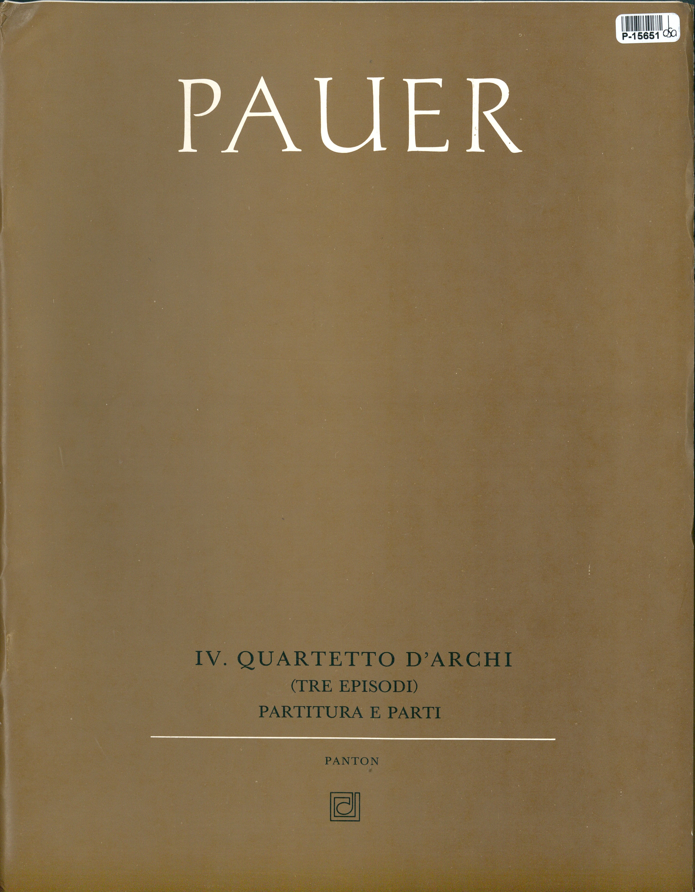 IV. Quartetto d' archi