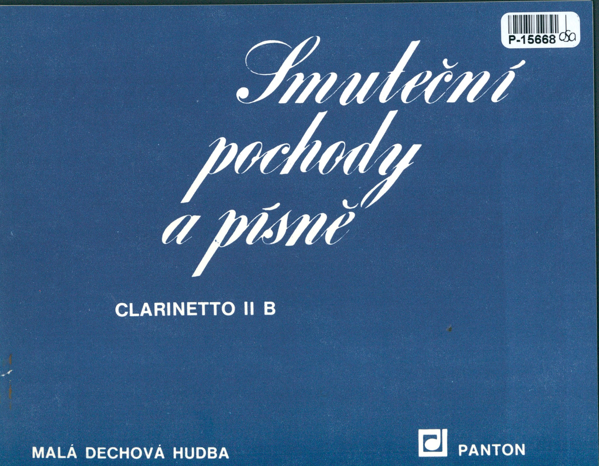 Malá dechová hudba - Smuteční pochody a písně - Clarinetto II B