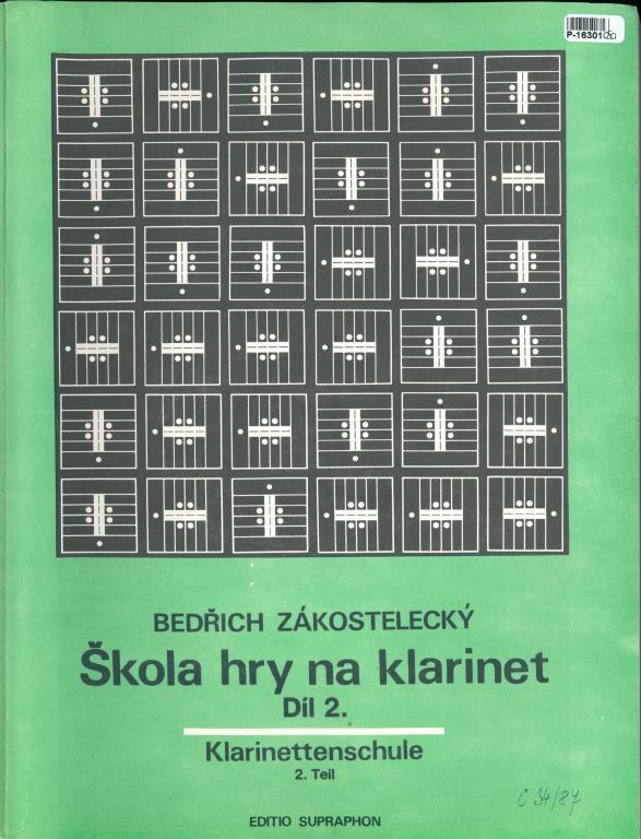 Škola hry na klarinet - Díl II.