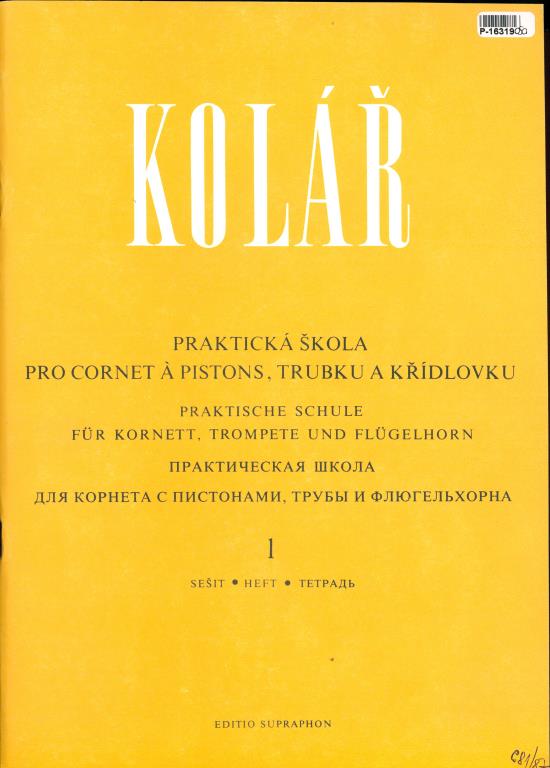 Praktická škola pro cornet á piatons, trubku a křídlovku