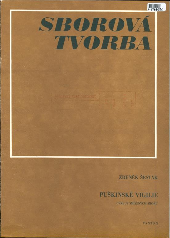 Sborová tvorba - Puškinské vigilie