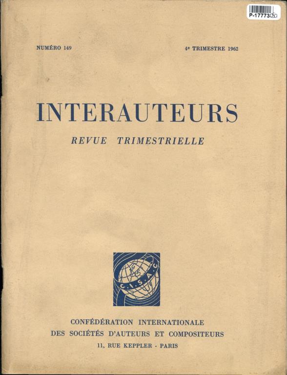 Interauteurs revue trimestrielle