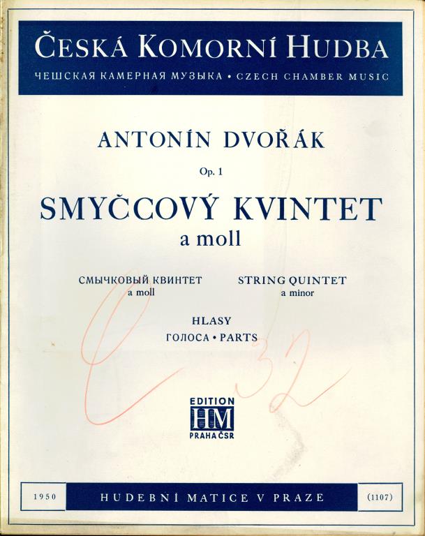 Česká komorní hudba - Smyčcový kvintet a moll - Antonín Dvořák