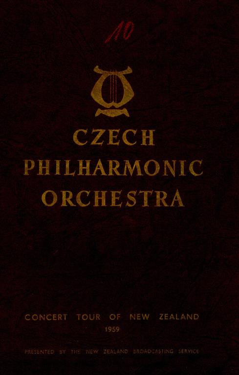 Czech philharmonic orchestra - Concert tour of New Zealand 1959