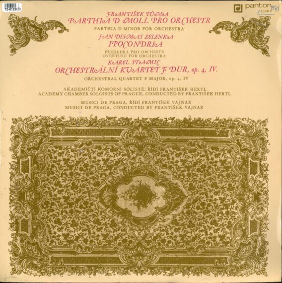 Parthia D Moll Pro Orchestr, Ipocondria, Orchestrální Kvartet F Dur, Op. 4, IV.