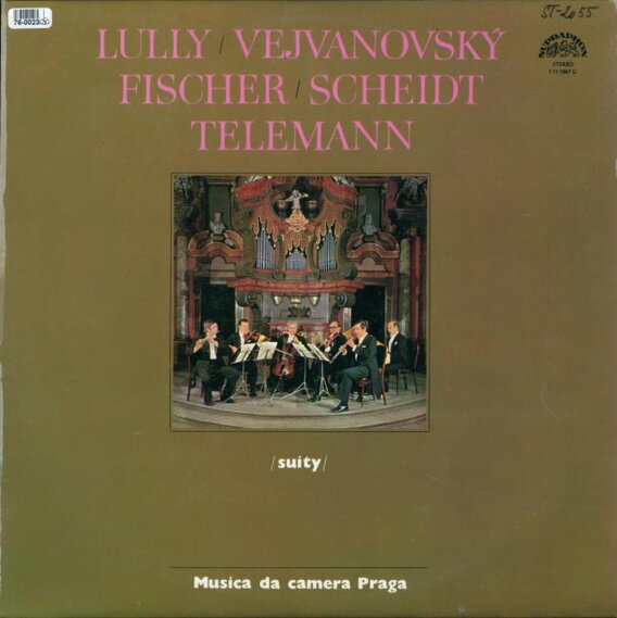 Luly - Suita, Vejvanovský - Sonáta, Fischer - Suita, Scheidt - Suita, Telemann - Koncertní suita