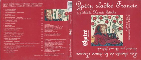 Zpěvy sladké francie z překladu Hanuše Jelínka
