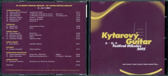 Kytarový Guitar Festival Mikulov 2015