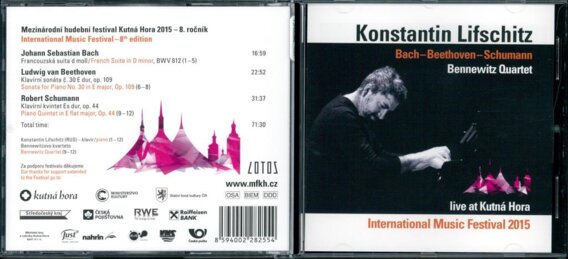 BACH J.S. FRENCH SUITE BWV 812, BEETHOVEN L.v. PIANO SONATA No.30 Op.109, SCHUMANN R. PIAN