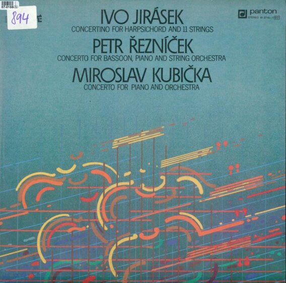 Concertino for harpsichord and 11 strings, Concerto for bassoon, piano and string orchestra, Concerto for piano and orchestra