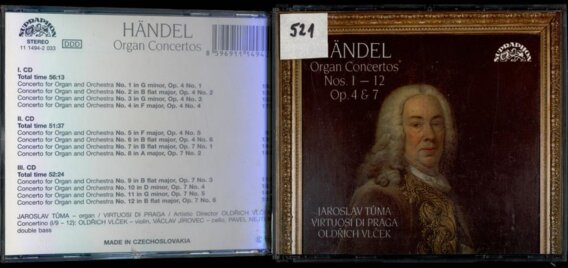 Händel - Organ concertos Nos. 1 -12