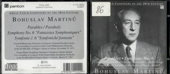 Bohuslav Martinů Parables, Symphony No. 6
