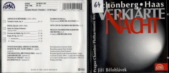 Arnold Schönberg, Pavel Haas - Verklärte nacht