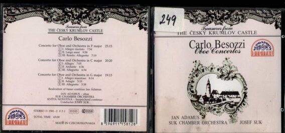 Treauser from The Český Krumlov castle - Carlo Besozzi - Oboe concertos