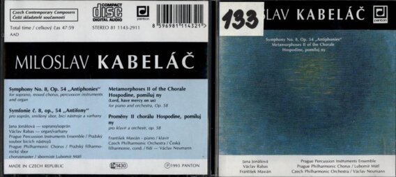 Miroslav Kabeláč - Symphony No. 8