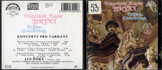 František Xaver Brixi - Organ concertos