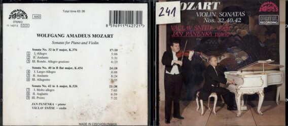 Mozart - Violin sonatas Nos. 32, 40, 42