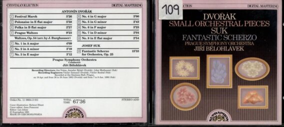 Dvořák Small orchestral pieces, Suk fantastic scherzo