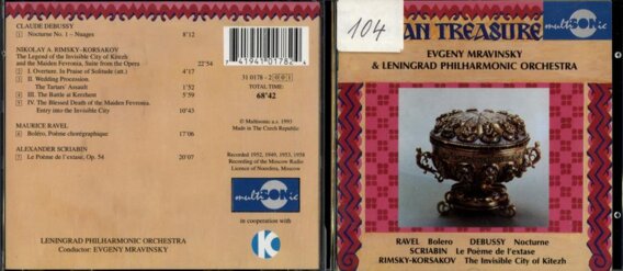 Debussy - Nocturne, Rimsky-Korsakov - The legend of the Invisible city of Kitezh, Ravel - Boléro, Scriabin - Le poéme