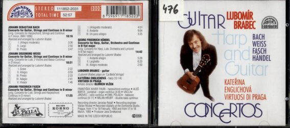 Guitar harp and guitar concertos