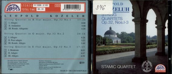 Koželuh - String quartets Op. 32