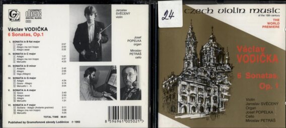 Czech violin music - Václav Vodička - 6 Sonatas, Op. 1