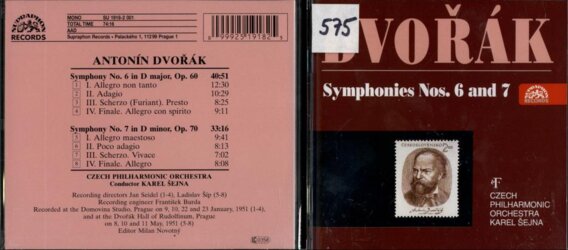 Dvořák - Symphony No. 6, Symphony No. 7
