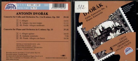 Dvořák cello concerto No. 2