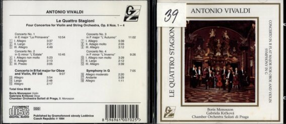 Antonino Vivaldi - Le quattro stagioni