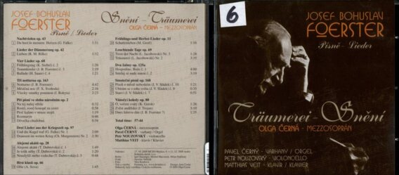 Josef Bohuslav Foerster - Písně - Snění