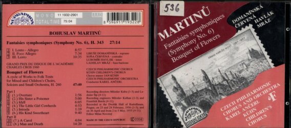 Martinů - Fantaises symphoniques (Symphony No. 6)
