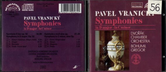 Pavel Vranický - Symphonies in D major, in C minor
