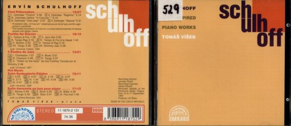 Ervín Schulhoff - Piano works