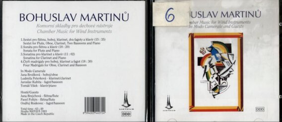 Bohuslav Martinů - Chamber music for wind instruments