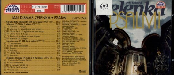 Jan Dismas Zelenka - Psalmi