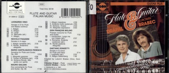 Flute and guitar Italian music