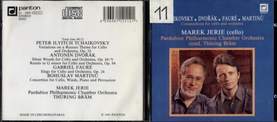 Tchaikovsky, Dvořák, Fauré, Martinů - Compositions for cello and orchestra