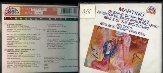 Martinů - Openin of the wells, Legend of the smoke from potato fires, Mikeš of the mountains