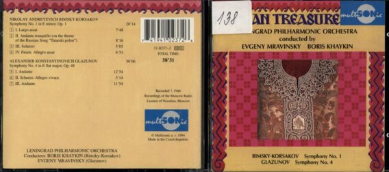 Rimsky-Korsakov - Symphony No. 1, Glazunov - Symphony No. 4