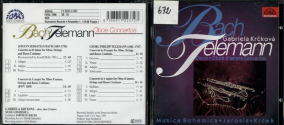 Bach, Telemann - Oboe concertos