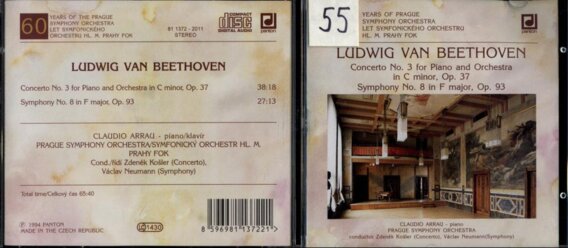 Ludwig van Beethoven - Concerto No. 3, Symphony No. 8