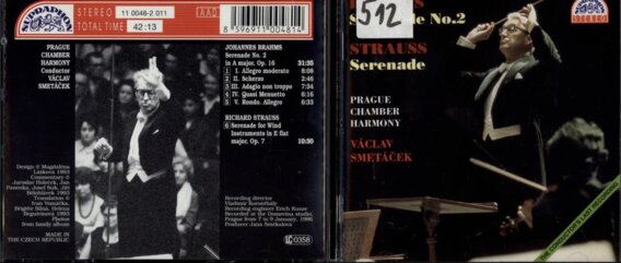 Brahms - Serenade No. 2, Strauss - Serenade for wind instruments in E flat major