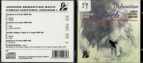 Johann Sebastian Bach - Czech historic organs I.
